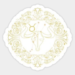 Zodiac Sign Taurus Sticker